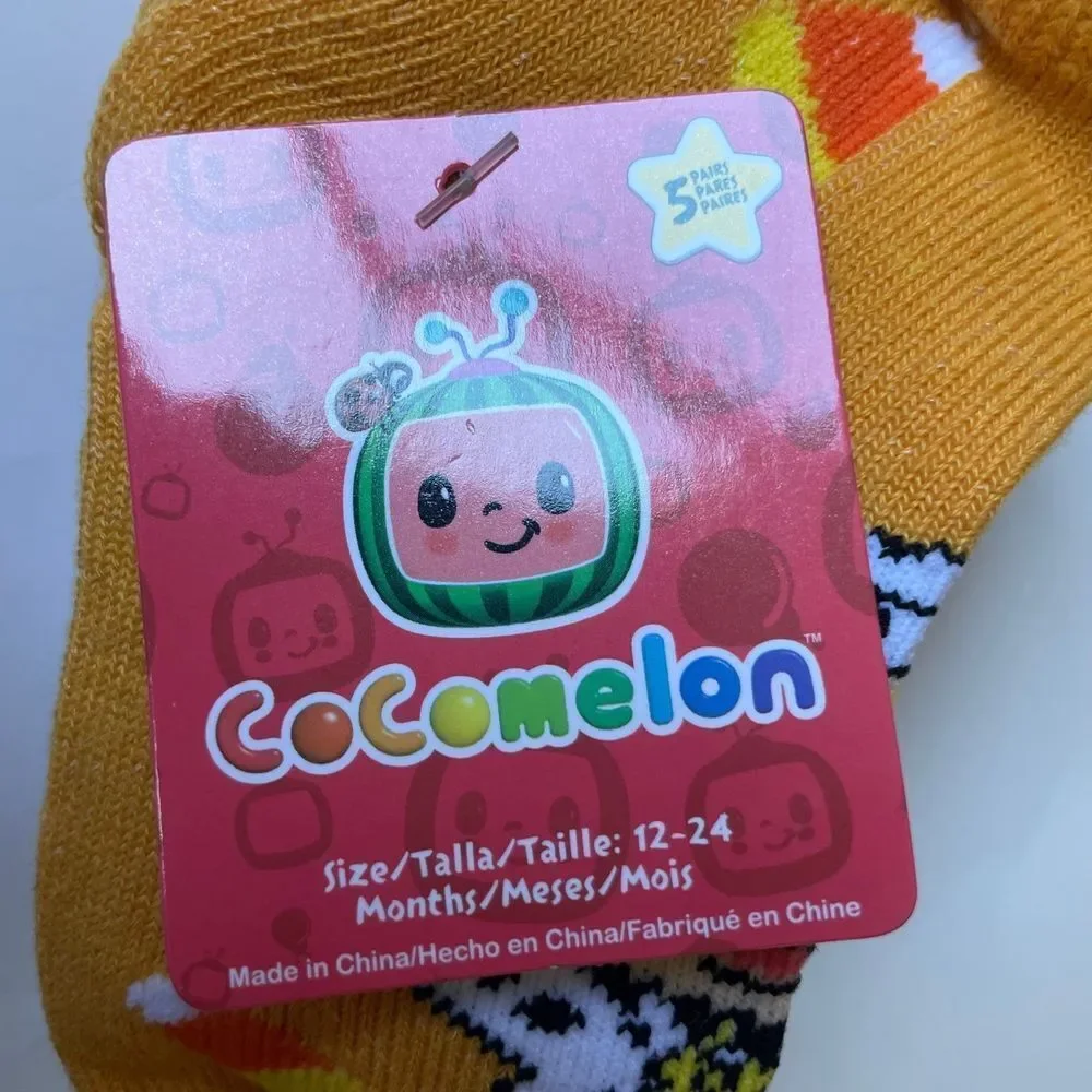 cocomelon kids 5 pairs size 12-24 months